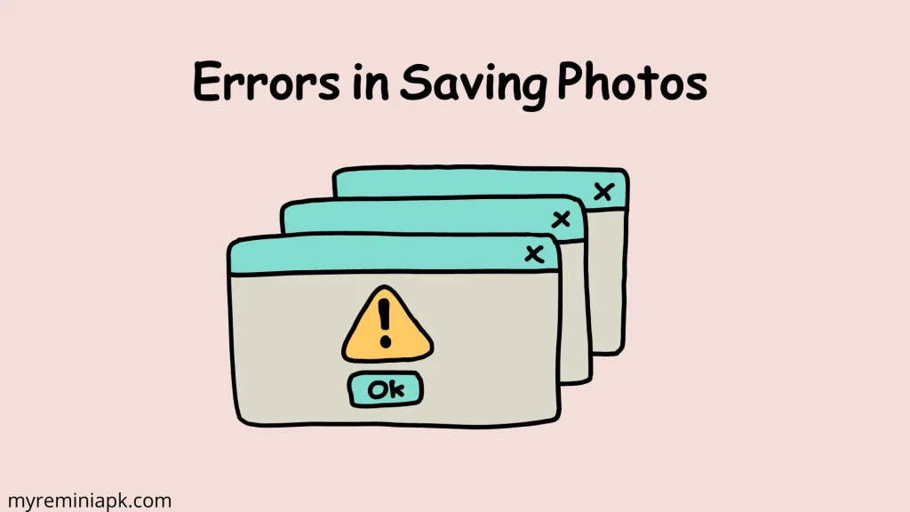 Errors in Saving Photos 