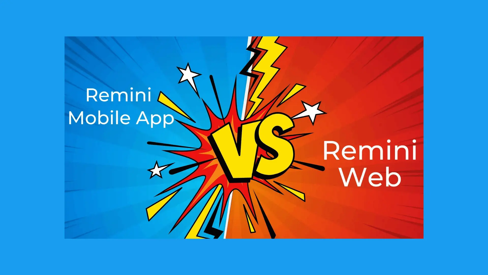 Remini Mobile App vs Remini Web