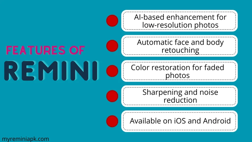 features of remini