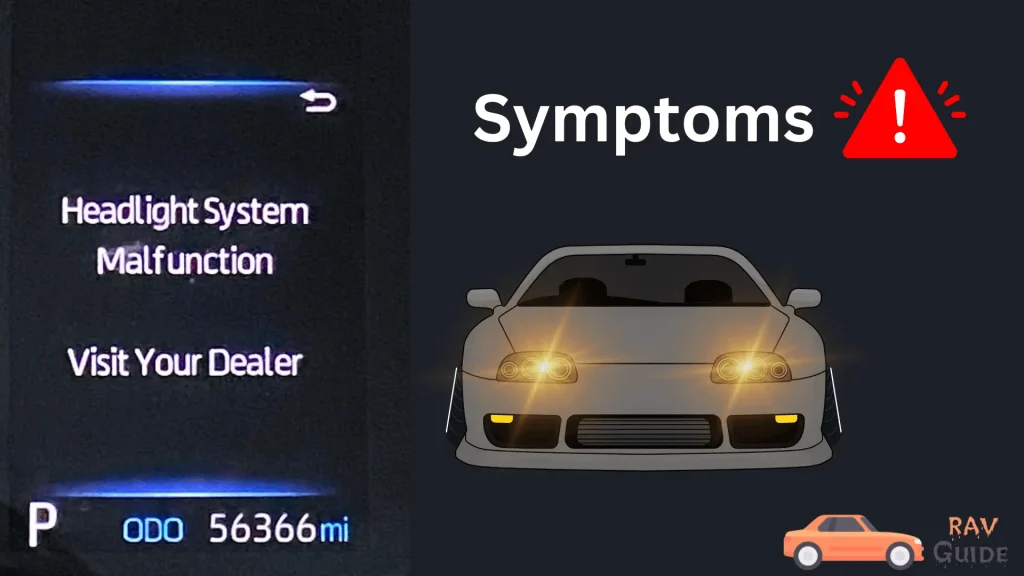 Symptoms of Headlight System Malfunction